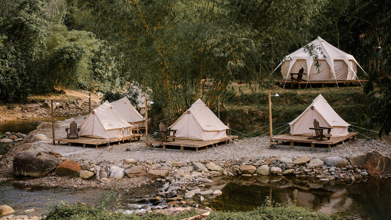 Sleep among golden stupas – Laos glamping perfection